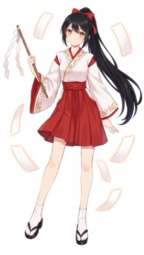 同一キャラ 巫女系日本ファンタジー展開